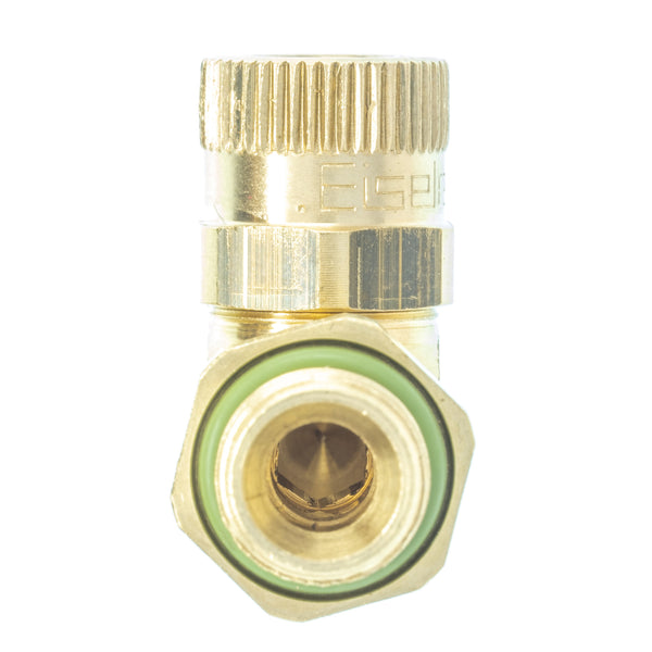Load image into Gallery viewer, Eisele Liquid Fitting - 6 mm OD / Elbow (Side View)